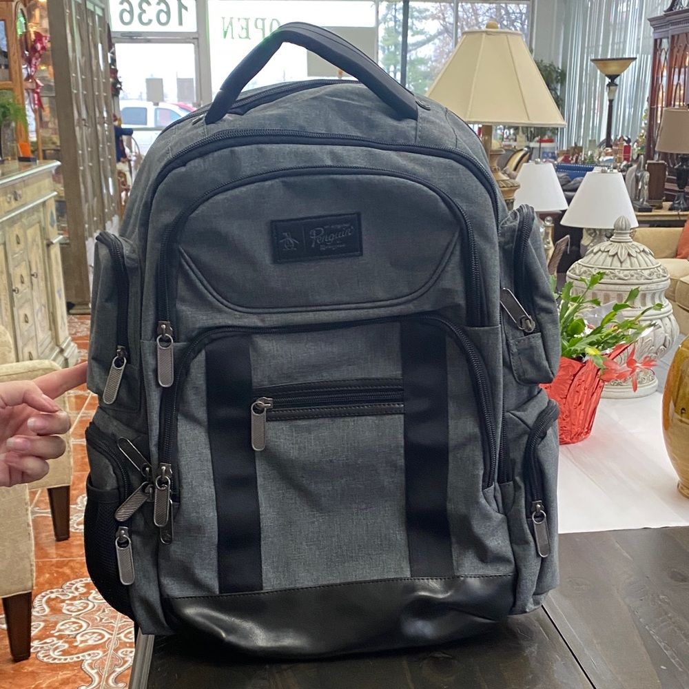 Premium Gray And Black Backpack - image 3